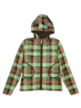 BURTON Y2K Plaid Snowboard Ski Jacket Hooded Insulated XS